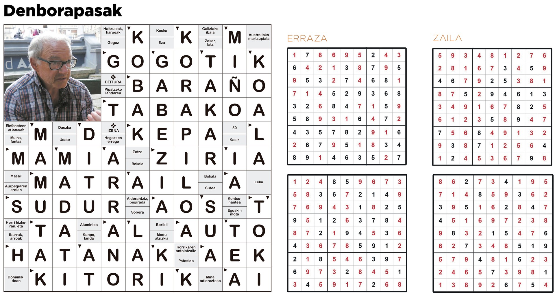 Aiaraldea Hemen hamabostekariaren 117. zenbakiko DENBORAPASEN EMAITZAK