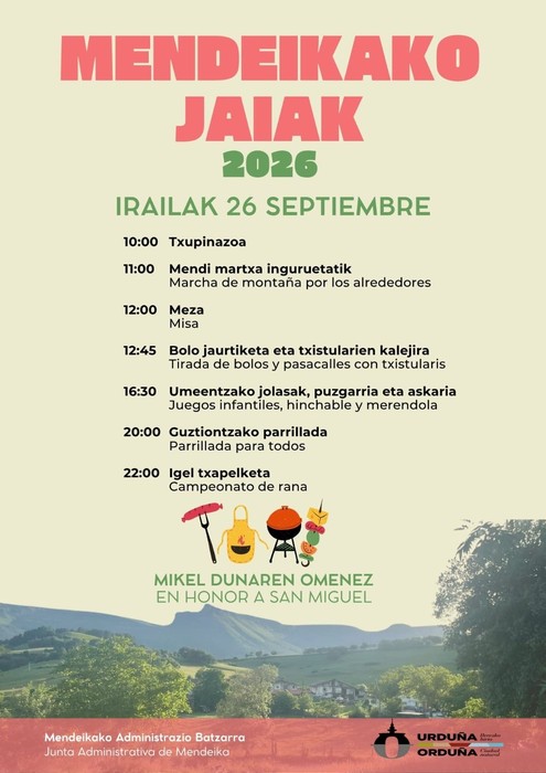 Mendeikako Jaiak