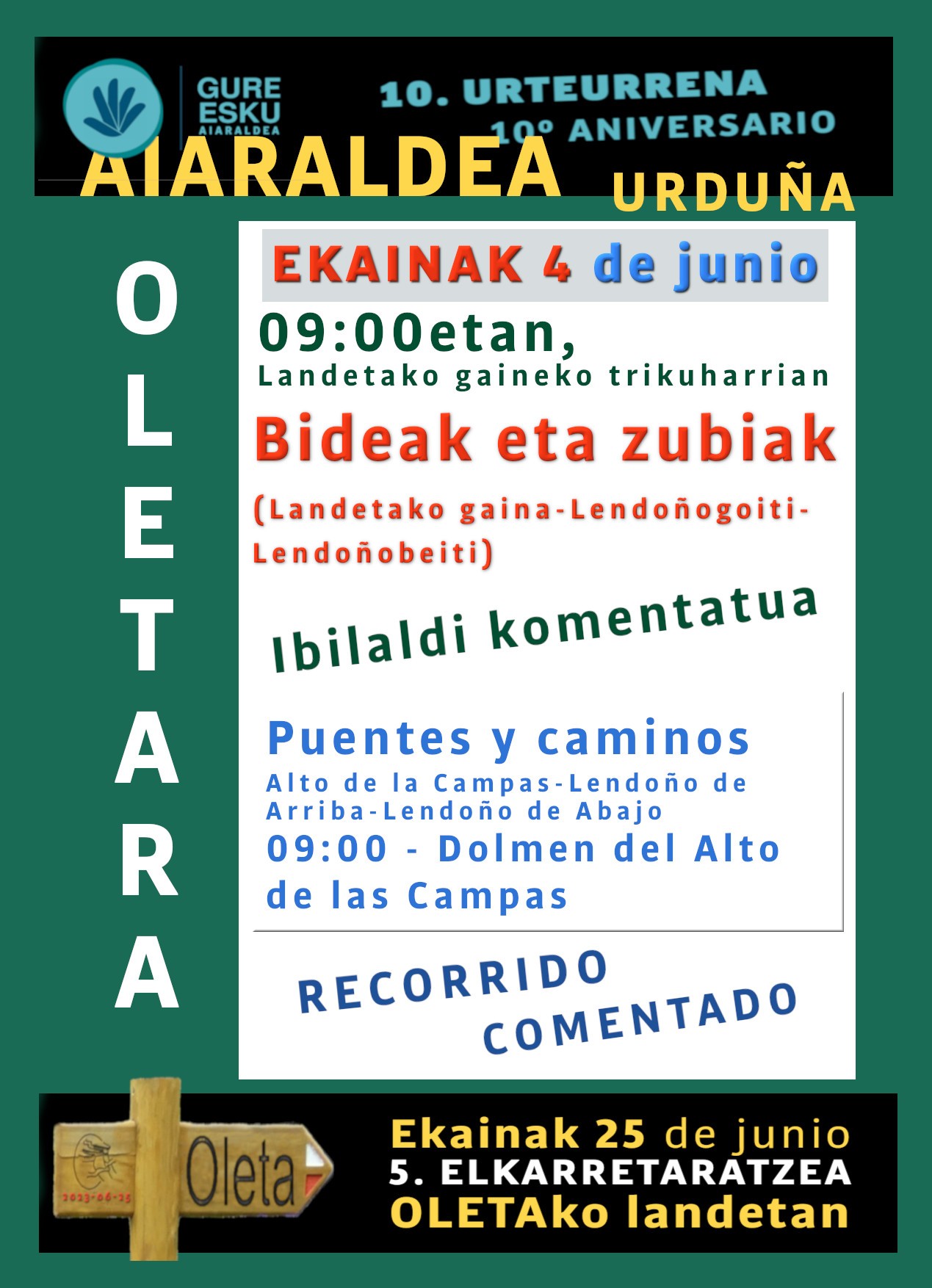 Gure Esku Dagok antolatutako ibilaldia Txosnaganan