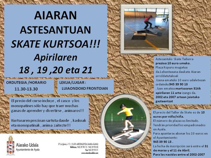 Skate ikastaroa