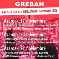 Maderas de Llodioko langileen mobilizazioa