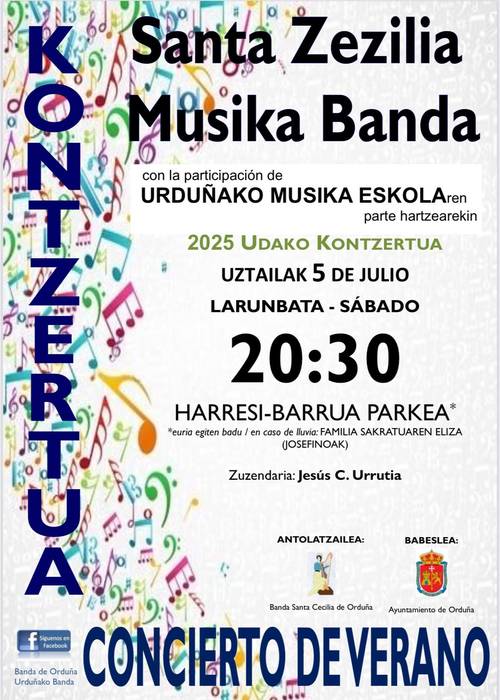 Santa Zezilia musika bandaren udako kontzertua