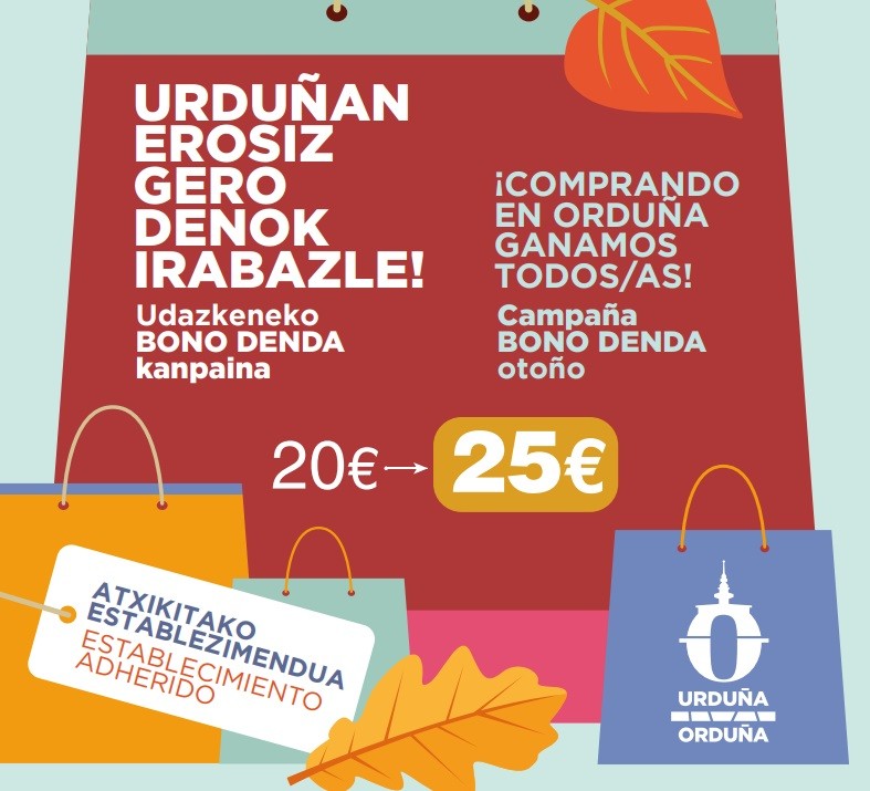 Udazkeneko bono denda kanpaina martxan da