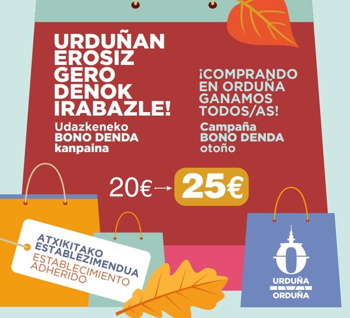 Udazkeneko bono denda kanpaina martxan da