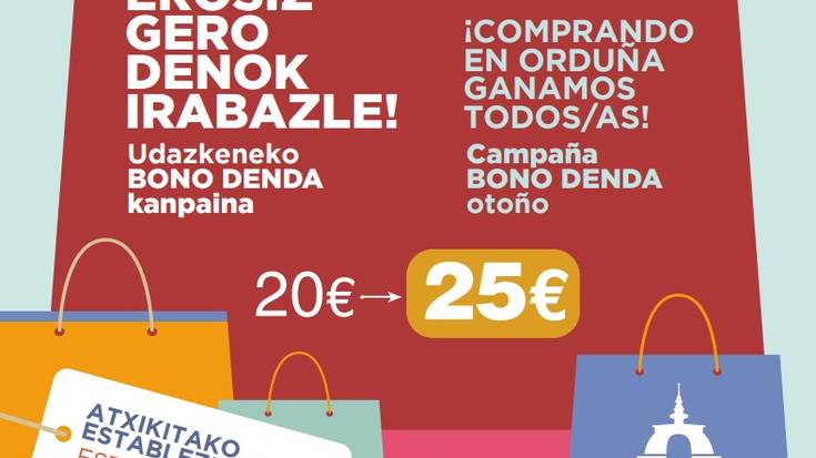Udazkeneko bono denda kanpaina martxan da