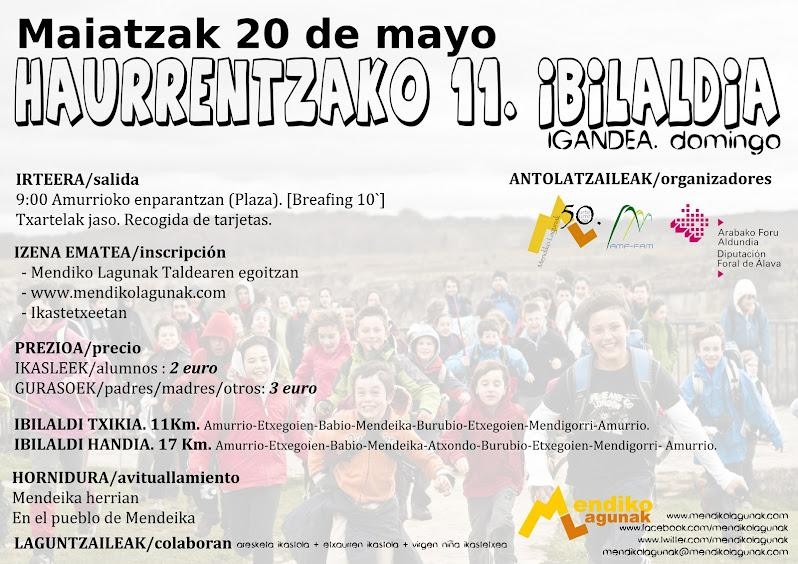 Igande honetan Haurrentzako XI. Ibilaldia Amurrion