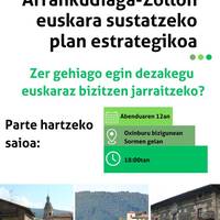 Arrankudiaga-Zollon euskara sustatzeko plan estrategikoaren saioa