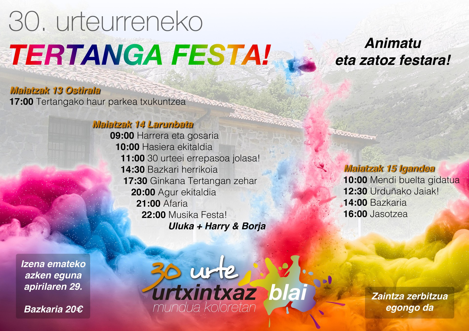 30. urteurreneko Tertanga Festa!