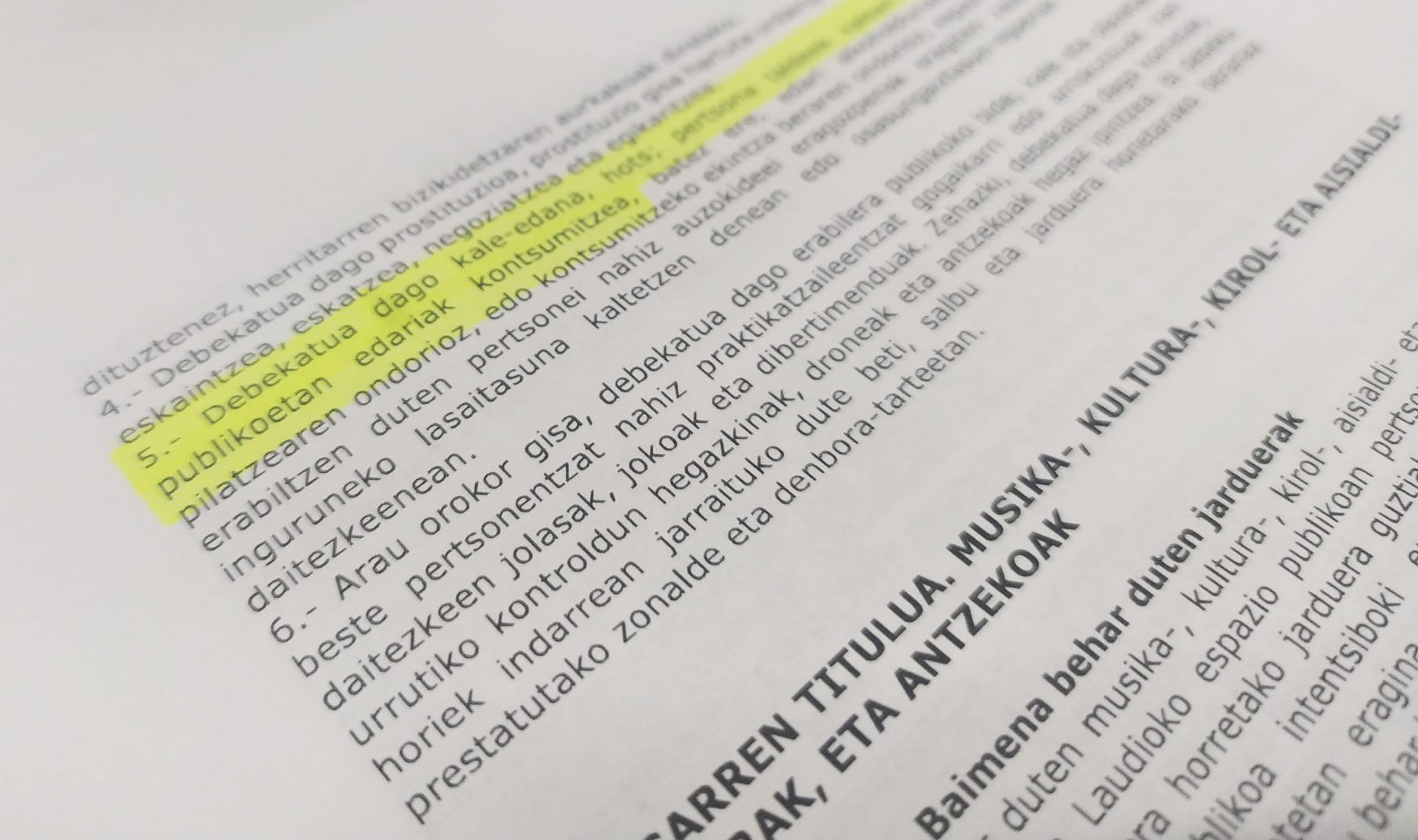 Kale-zurruta egiteagatik 750 euro arteko isunak ezarri ahal izatea aurreikusten du Laudioko espazio publikoa arautzeko ordenantzaren zirriborroak