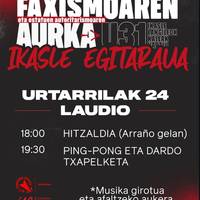 "Faxismoaren eta estatuen autoritarismoaren aurkako" ikasle egitaraua