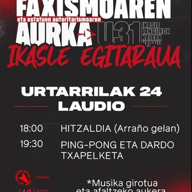 "Faxismoaren eta estatuen autoritarismoaren aurkako" ikasle egitaraua