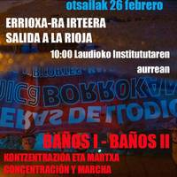 Maderas de Llodioko langileen irteera Errioxara