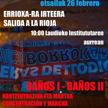 Maderas de Llodioko langileen irteera Errioxara