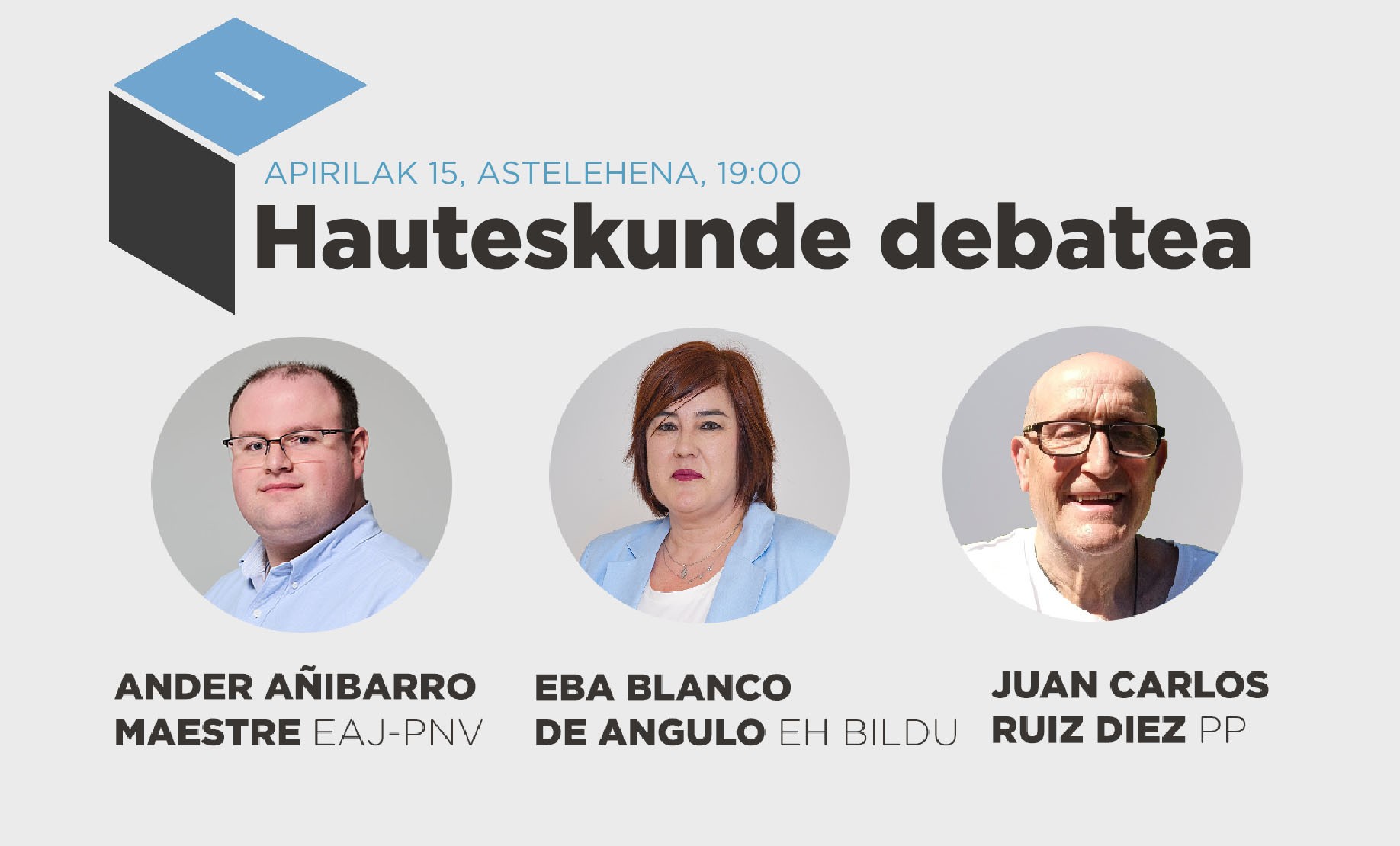 Hauteskunde debatea eskainiko du Aiaraldea Komunikabideak bihar Faktorian