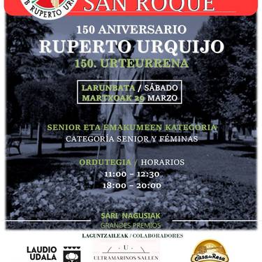 Ruperto Urquijoren omenezko bola-tirada
