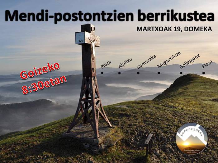 Matxinkorta taldeko txangoa inguruko mendietan