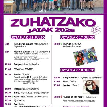 Zuhatzako jaiak