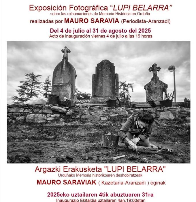'Lupi belarra' erakusketaren inaugurazioa
