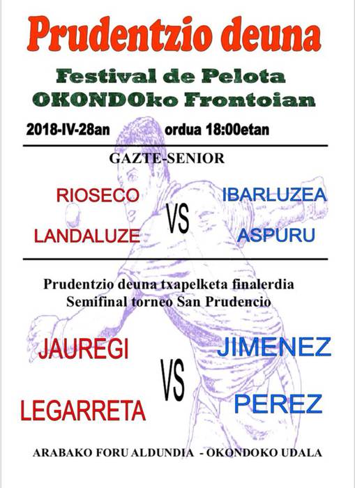 Prudentzio Eguna: pilota partidak