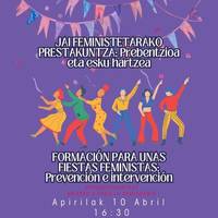 Jai feministetarako prestakuntza: Prebentzioa eta esku hartzea