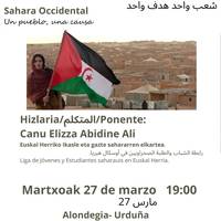 'Mendebaldeko Sahara: herri bat, helburu bat'