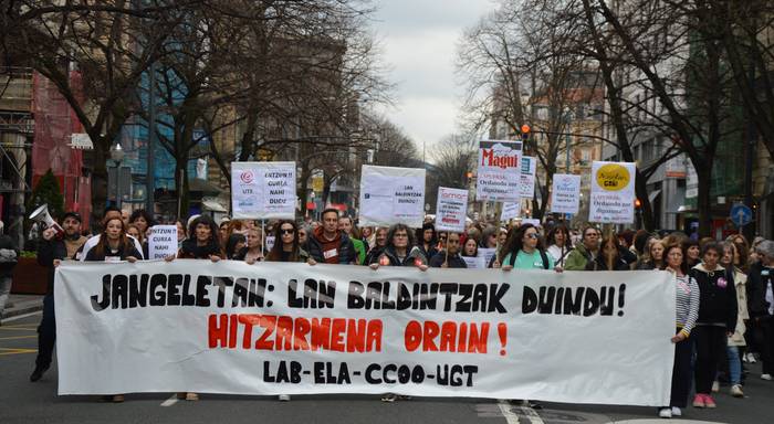 Eskualdeko jantokietako langileek positiboki baloratu dute lortutako aurreakordioa