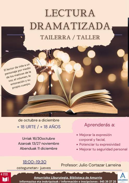 Irakurketa dramatizatu tailerra (Lehen saioa)