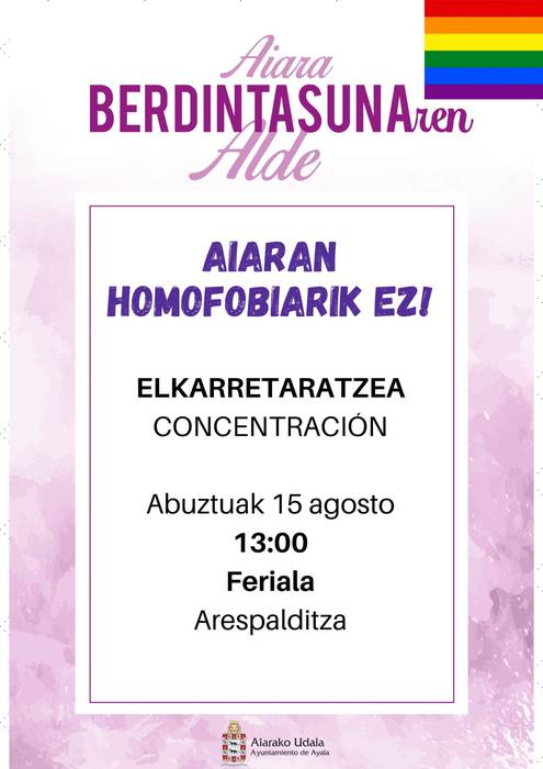 Eraso homofoboa salatzeko elkarretaratzea