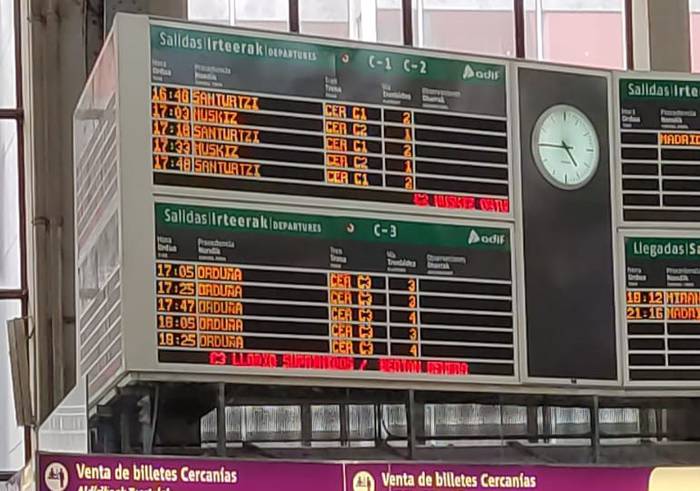 Amurrioko eta Urduñako Udalek bilera egingo dute Renferekin, C3 aldiriko lineako aldaketen inguruko herritarren kexak helarazteko