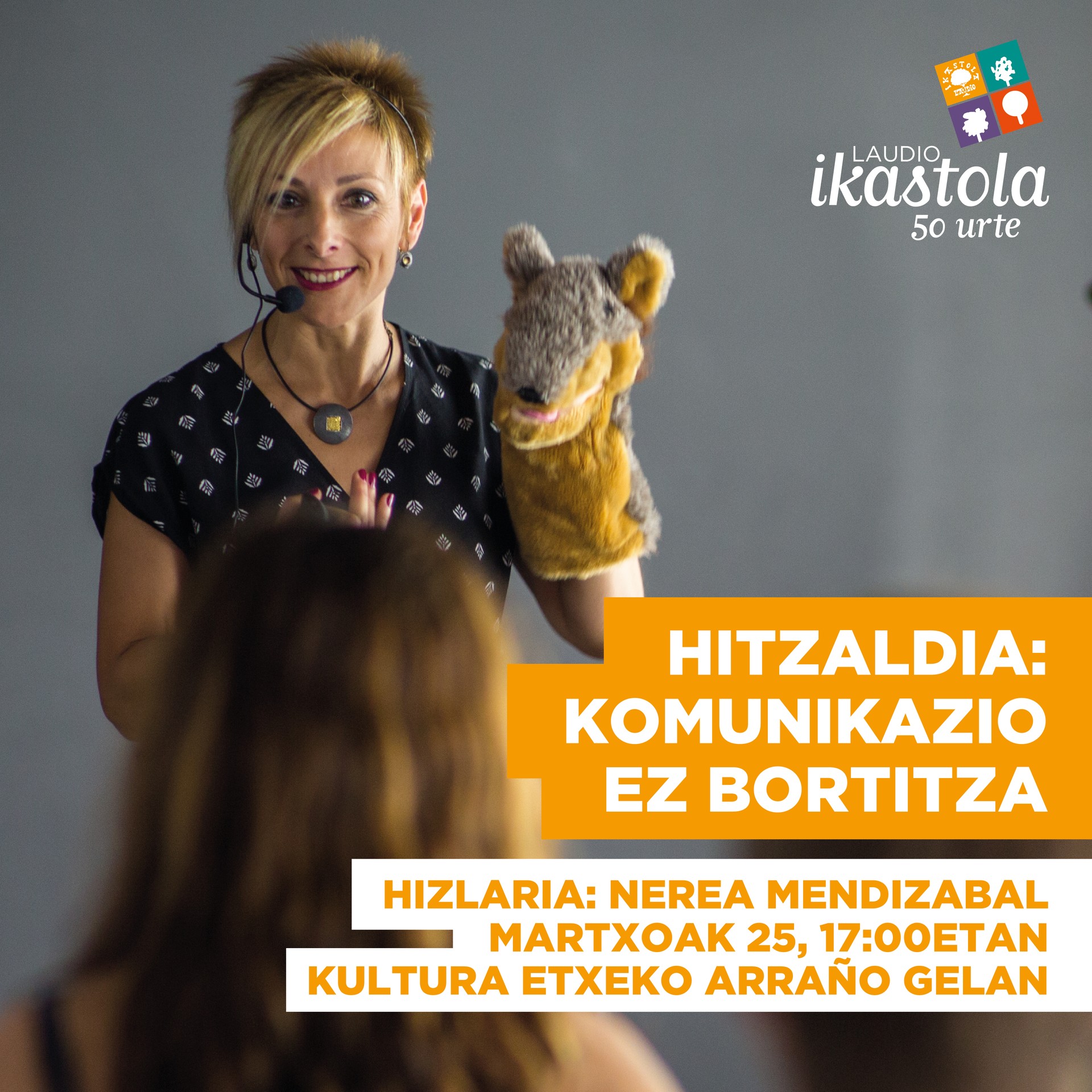 Laudio Ikastolak komunikazio ez bortitzari buruzko hitzaldia antolatu du Nerea Mendizabal adituarekin
