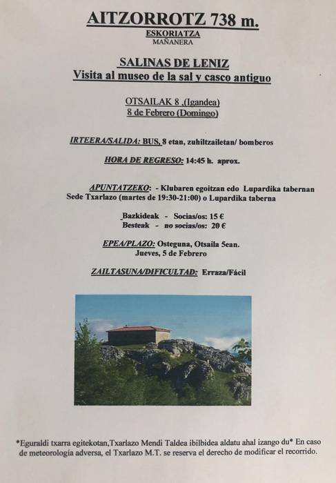 Aitzorrotzera irteera