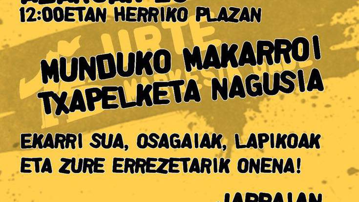 Laudioko Gaztetxean markesik ez!: Larunbata