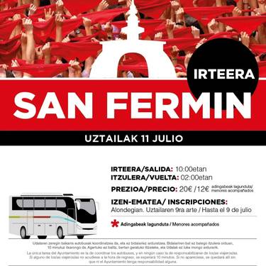 San Ferminera irteera