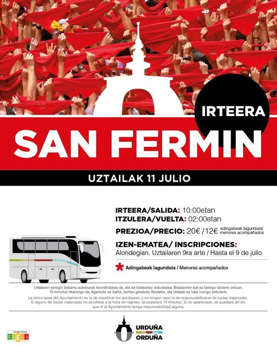San Ferminera irteera