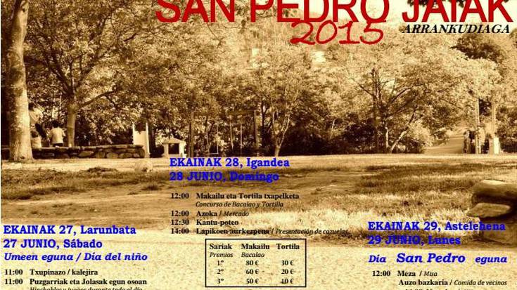 San Pedro Jaiak: Umeen eguna