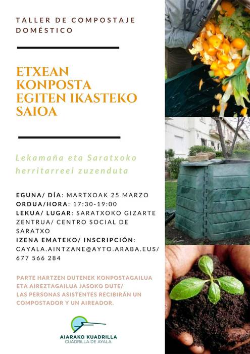 Etxean konposta egiten ikasteko saioa