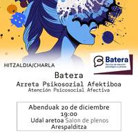 Batera. Arreta psikosozial afektiboa