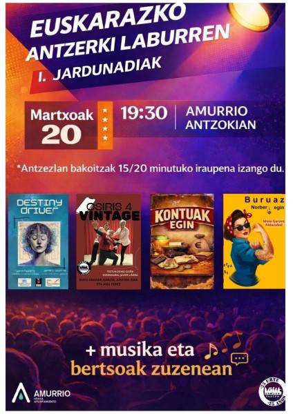 Euskarazko antzerki laburren I. jardunaldia