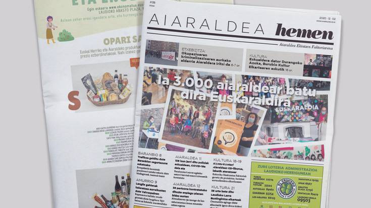 Euskaraldia, Aiaraldea Hemen hamabostekariaren azalean