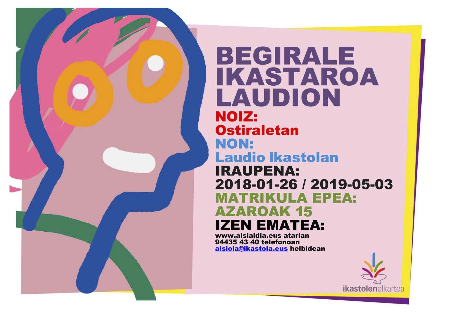 Laudio eta Aiaraldeko gazteei zuzendutako aisialdiko begirale ikastaroa 