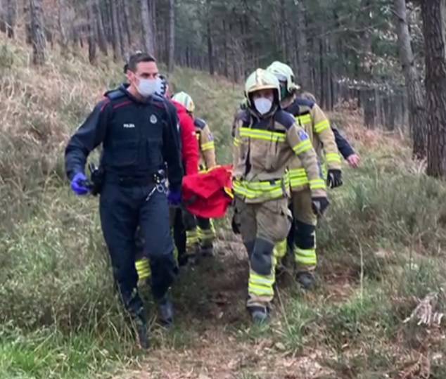 Kuskumendin mina hartu zuen txirrindularia artatu eta Gurutzetako ospitalera eraman zuten atzo larrialdi-zerbitzuek