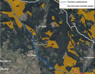 Solariak instalatu nahi duen goi-tentsioko linearen kontrako alegazioak sortu ditu Aiarako Udalak, baita herritarrentzat ere