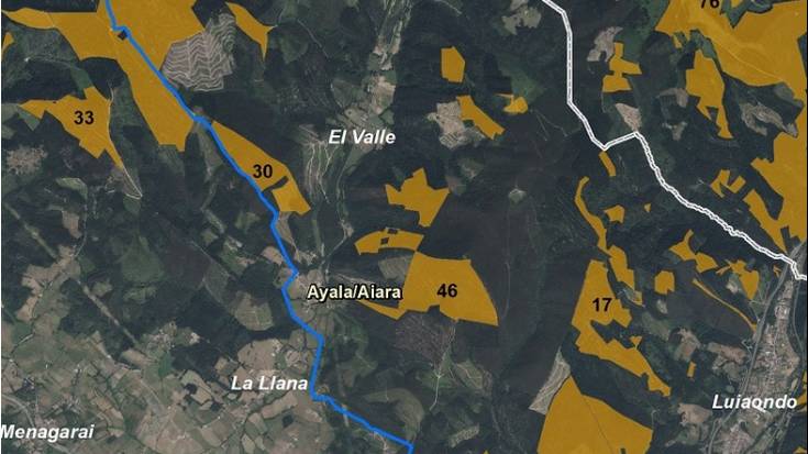 Solariak instalatu nahi duen goi-tentsioko linearen kontrako alegazioak sortu ditu Aiarako Udalak, baita herritarrentzat ere