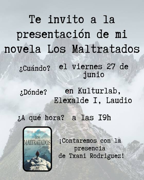 'Los Maltratados' eleberriaren aurkezpena