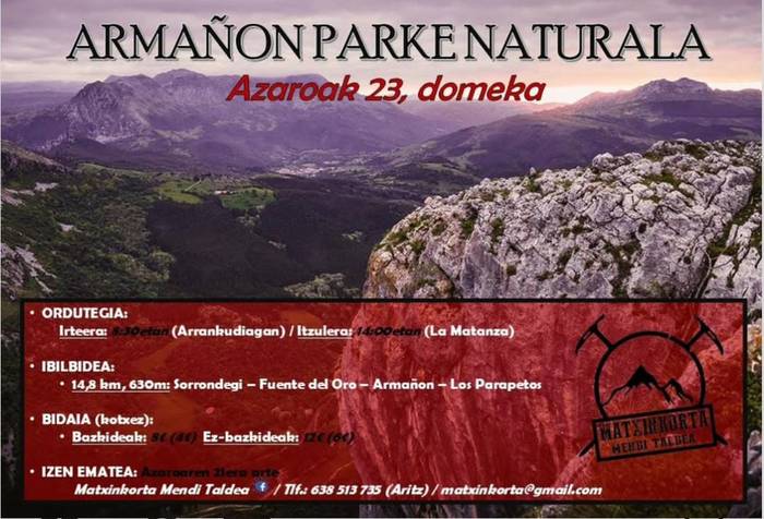 Armañon parke naturalera irteera