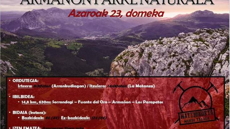 Armañon parke naturalera irteera