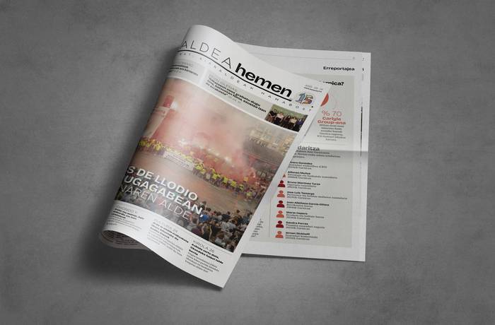 Maderas de Llodioko greba mugagabea, Aiaraldea Hemen hamaboskariko azalean