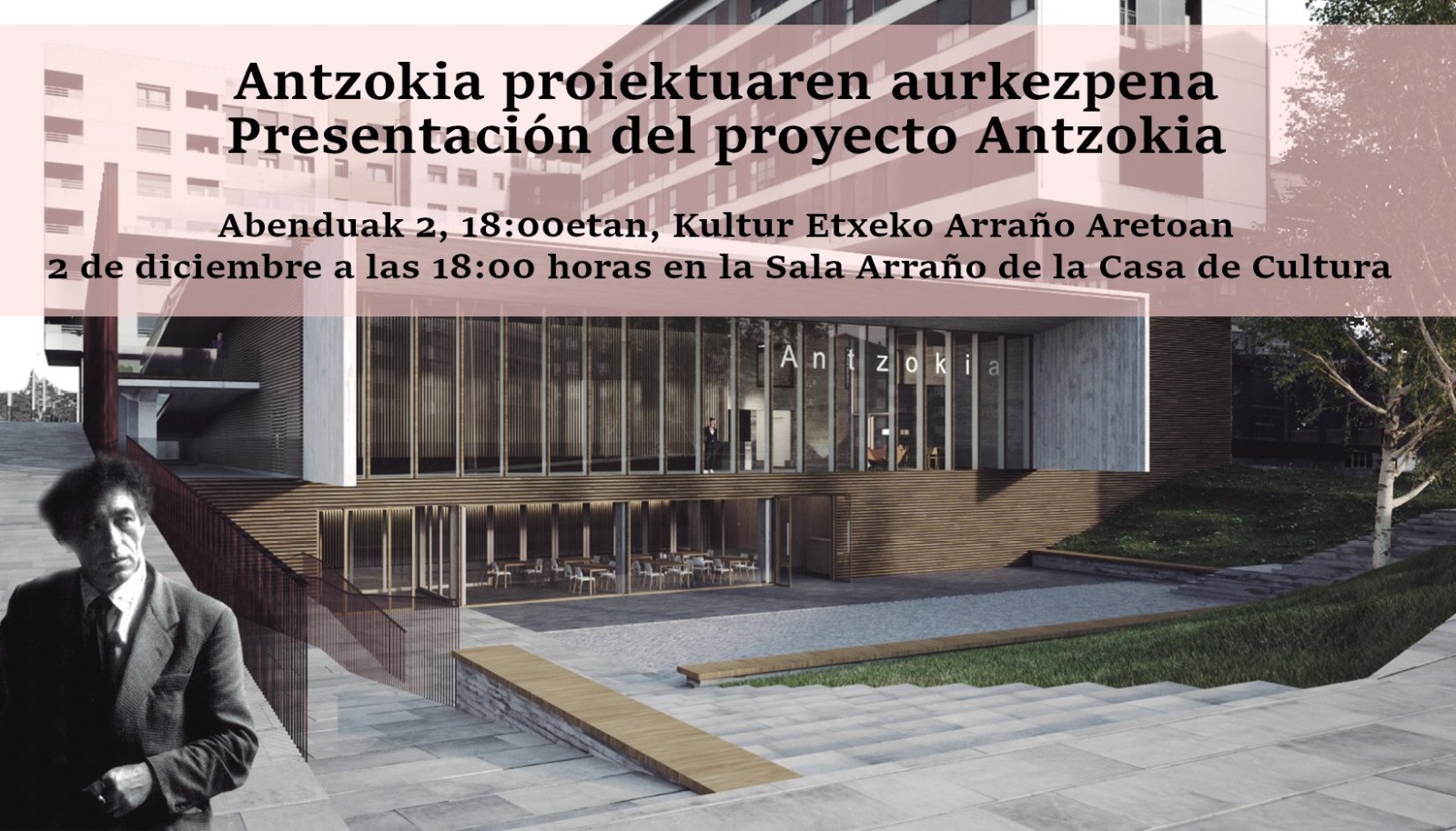 Udalak herritarrei irekita egongo den jardunaldi bat deitu du Antzokiaren proiektua aurkezteko