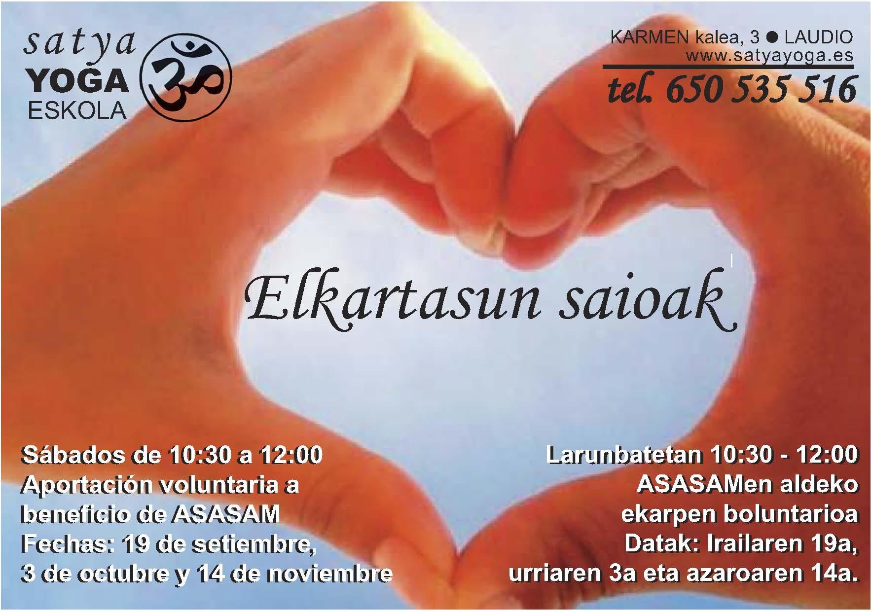 Elikadurari buruzko hitzaldia eta Elkartasun saioa irailaren 17 eta 18rako