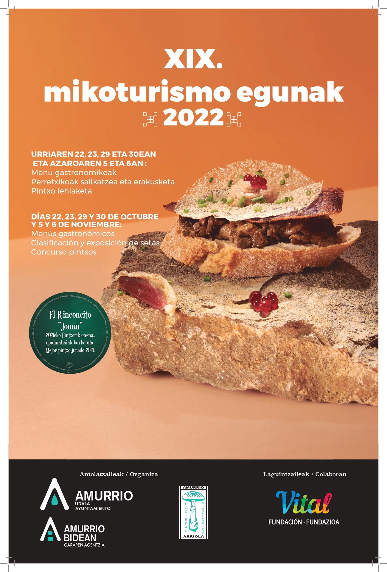 10 establezimenduk hartuko dute parte Amurrioko XIX. Mikoturismo Egunetan